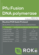 Pfu Fusion DNA polymerase